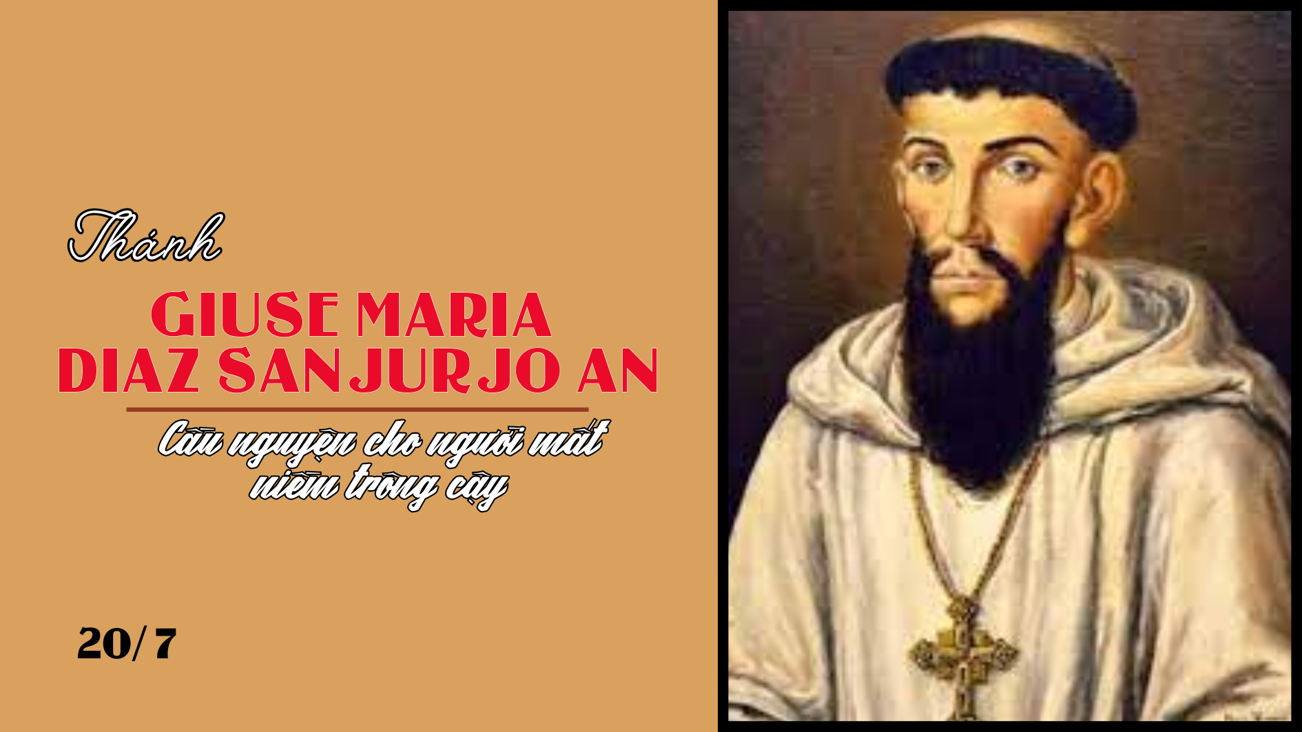 Ngày 20/7-Thánh Giu-se Ma-ri-a Di-az San-ju-ro An